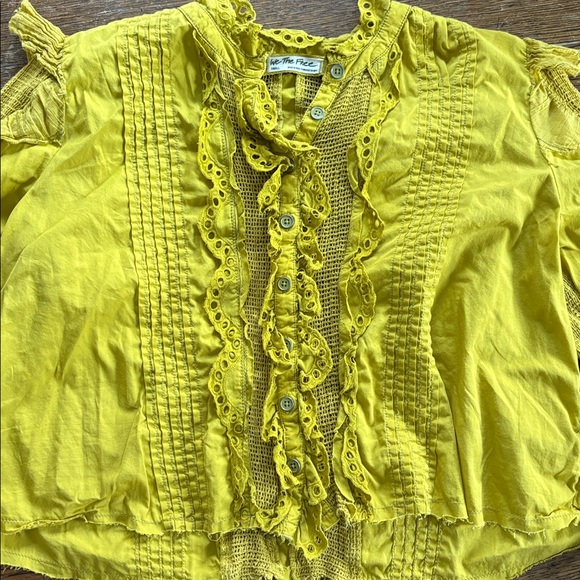 We the Free Masai Mar Cropped Blouse size Small - Picture 3 of 7